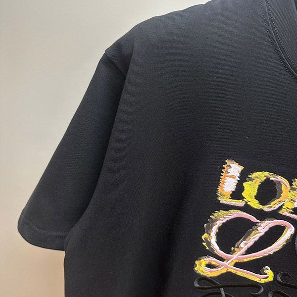 絶対欲しい！ロエベ コットン アナグラム 半袖 Tシャツ loc41817